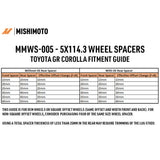 Mishimoto MMWS-005-200BK Wheel Spacers  Black  5x114.3  60.1 Center Bore  M12x1.5 20mm