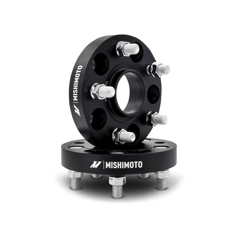 Mishimoto MMWS-013-250BK Wheel Spacers  Black  5x120  64.1mm Center Bore  M14 X 1.5  10mm