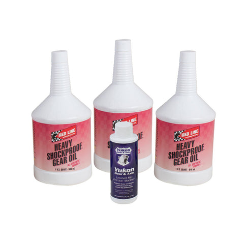 3 Qt. REDLINE SYNTHETIC "SHOCK PROOF" OIL W/ POSI  ADDITIVE  GL-5