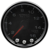 2-1/16" NITROUS PRESSURE 0-1600 PSI SPEK-PRO BLACK/BLACK