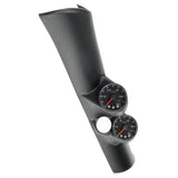 PILLAR KIT 0-60 PSI/0-2000 °F 98-02 DODGE RAM W/ SPEAKER SPEK-PRO WHITE DIAL BLACK BEZEL FLAT ANTIGLARE LENS