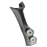 PILLAR KIT 0-60 PSI/0-2000 °F 08-10 FORD SUPERDUTY SPEK-PRO SILVER DIAL CHROME BEZEL CLEAR LENS