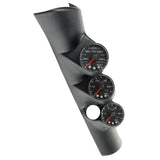 PILLAR KIT 0-60 PSI/0-2000 °F/100-300 °F 98-02 DODGE RAM W/ SPEAKER SPEK-PRO BLACK DIAL BLACK BEZEL FLAT ANTIGLARE LENS