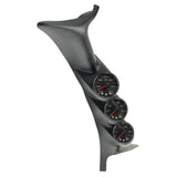 PILLAR KIT 0-35 PSI/0-2000 °F/100-300 °F 99-07 FORD SUPERDUTY SPEK-PRO BLACK DIAL BLACK BEZEL FLAT ANTIGLARE LENS