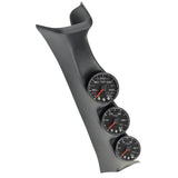 PILLAR KIT 0-60 PSI/0-2000 °F/100-300 °F 08-10 FORD SUPERDUTY SPEK-PRO BLACK DIAL BLACK BEZEL FLAT ANTIGLARE LENS