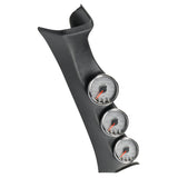 PILLAR KIT 0-60 PSI/0-2000 °F/100-300 °F 08-10 FORD SUPERDUTY SPEK-PRO SILVER DIAL CHROME BEZEL CLEAR LENS