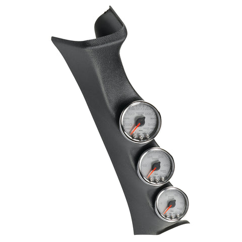 PILLAR KIT 0-60 PSI/0-2000 °F/100-300 °F 08-10 FORD SUPERDUTY SPEK-PRO SILVER DIAL CHROME BEZEL CLEAR LENS