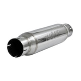 MBRP Exhaust Resonator; 3in. Inlet; Outlet;16in. Body; 20in. Overall; T304