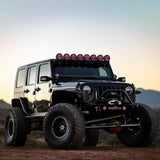 RIGID 360-Series 4 Inch Round LED Off-Road Light Drive Beam Pattern For Moderate Speeds White Backlight Pair