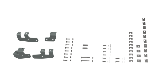 RVR2602 CUSTOM INSTALLATION KIT FOR UNIVERSAL MOUNTING RAILS FOR SOME RAM TRUCKS