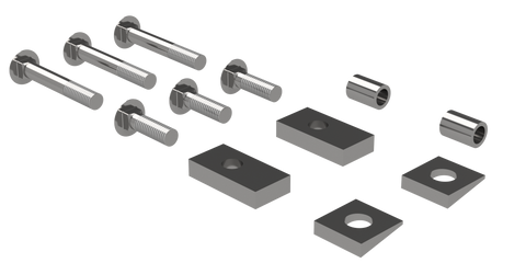 RVR3204 CUSTOM INSTALLATION KIT FOR UNIVERSAL MOUNTING RAILS FOR SOME TOYOTA TRUCKS