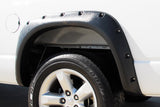 Lund RX203TB Elite Series Black Rivet Style Textured Finish Rear Fender Flares For 2002-2008 Dodge Ram 1500; 2003-2009 Ram 2500 3500 (Excludes Dually)