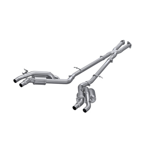 MBRP Exhaust 2.5" Cat Back Dual Split Rear Quad Outlet T304