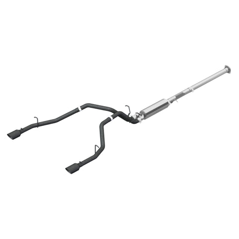 MBRP Exhaust 2 1/2" Cat Back Dual Split Rear Black Coated
