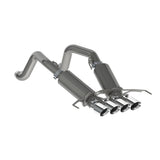 MBRP Exhaust 3in. Dual Muffler Axle Back; With Quad 4in. Dual Wall Tips; T304