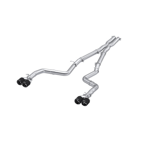 MBRP Exhaust 3in. Cat Back; Dual Rear; Quad Tips