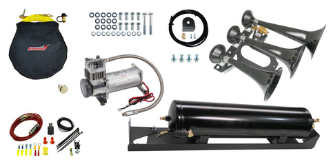 Kleinn Air Horns - SDKIT17-230STL - Ford Bolt-On Train Horn