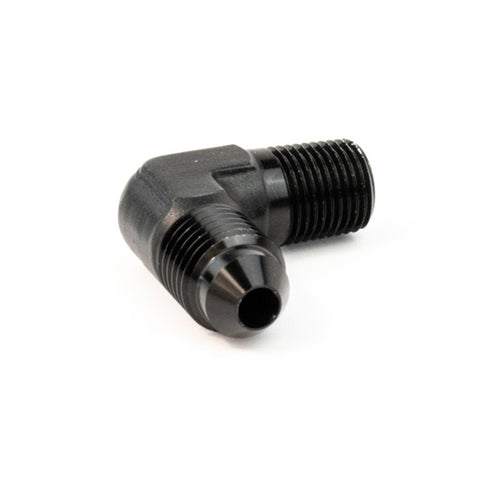 Snow Performance 1/8in NPT To 4AN Elbow Water Methanol Fitting (BLACK)