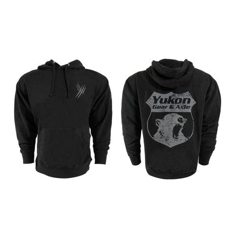 Yukon Hoodie With 3 Logo Design Black Extra Large