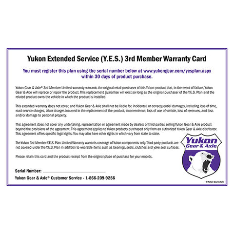 Yukon Extended Service Plan For 3rd Members