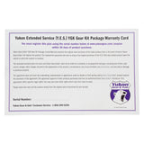 Yukon Extended Service Plan For Gear Kit Packages