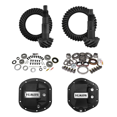 Yukon Stage 2 Jeep JK Re-Gear Kit W/Covers For Dana 30/44 4.11 Ratio 24 Spline