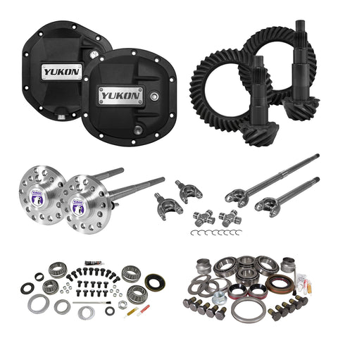 Yukon Stage 4 Jeep JK Re-Gear Kit W/covers & Fr/Rr Axles Dana 30/44 4.11 Ratio