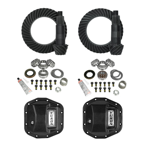 Yukon Stage 2 Jeep JL/JT Re-Gear Kit W/Covers For Dana 44 3.73 Ratio 28 Spline