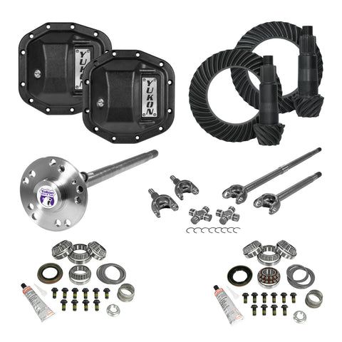 Yukon Stage 4 Jeep JL Re-Gear Kit W/Covers Fr/Rr Axles Dana 30/35 4.56 Ratio