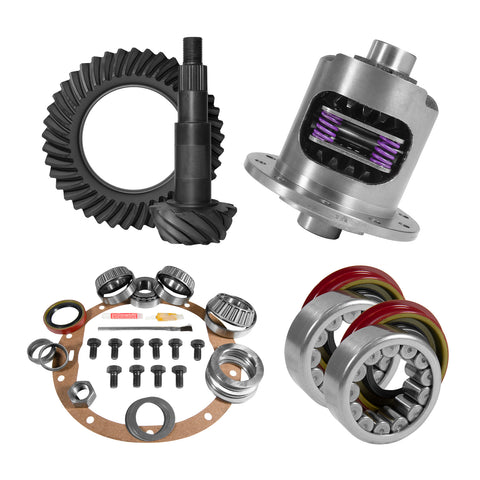 8.5" GM 3.42 Rear Ring & Pinion Install Kit 30spl Posi Axle Bearings & Seals