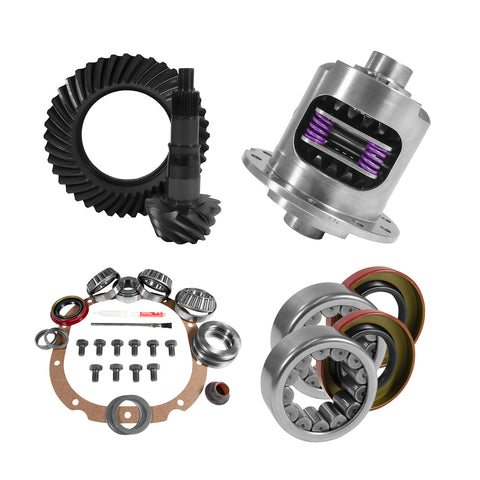 8.8" Ford 4.56 Rear Ring & Pinion Install Kit 31spl Posi 2.99" Axle Bearings