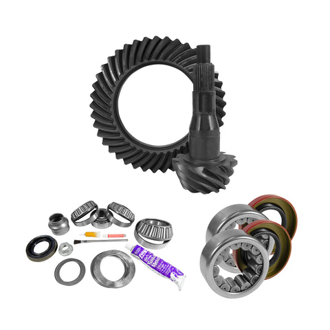 9.75" Ford 3.73 Rear Ring & Pinion Install Kit Axle Bearings & Seal