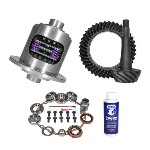 Yukon Muscle Car Limited Slip & Re-Gear Kit GM 8.5” Olds 27 Spline 3.42 Ratio