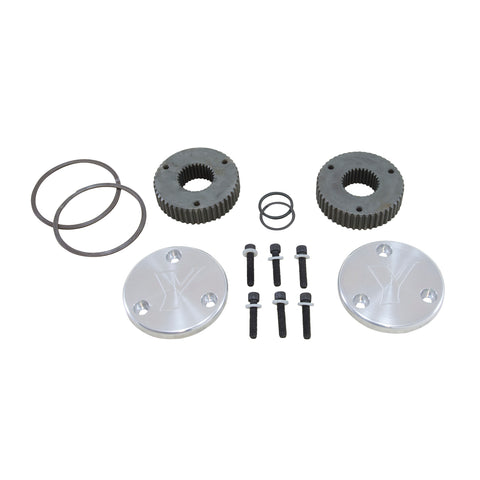 Yukon Hardcore Drive Flange Kit Dana 44 30-Spl Outer Stubs W/Engraved Caps