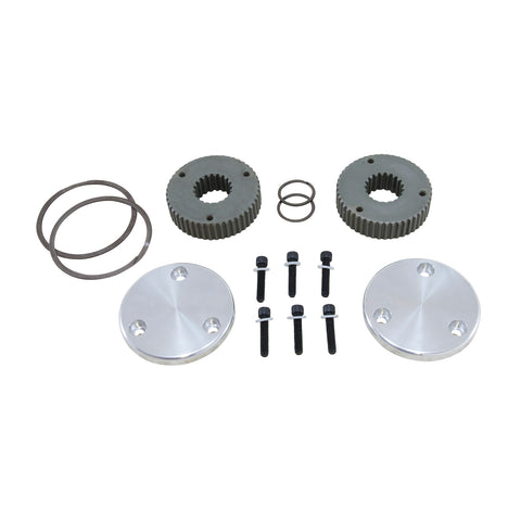 Yukon Hardcore Drive Flange Kit Dana 44 19-Spl Outer Stubs Non-Engraved Caps