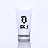 ICON 16-Ounce Pint Class W/ Stacked Logo