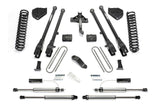 Fabtech 4" 4LINK SYS W/COILS & 2.25 DL RESI FRT AND DL RR SHKS 17-21 FORD F250/350 4WD D