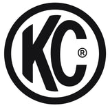 KC Hilites 3 In Soft Vinyl Cover - Round - Pair - Black / Yellow KC Logo