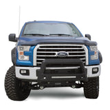 Lund 86521215 Revolution Black Steel Bull Bar With Integrated LED Light Bar For 2017-2022 Ford F-250/F-350/F-450/F-550