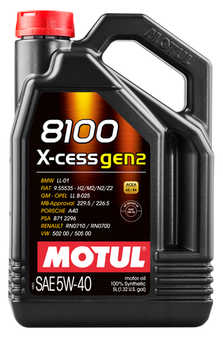 Motul 8100 X-CESS GEN2 5W-40 4X5L
