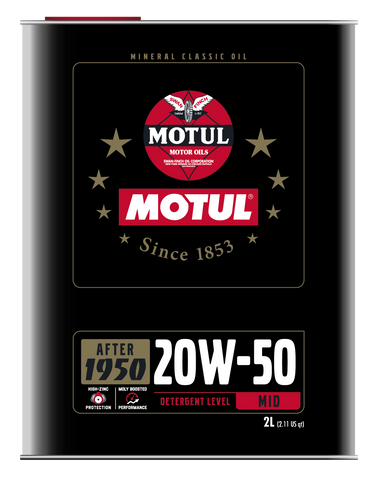 Motul CLASSIC PERFORMANCE 20W-50 10X2L