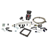 WATER METHANOL GAS CARBURETED 4500 FLANGE STAGE 1 WOT ACTIVATED STAINLESS STEEL BRAIDED LINES No Tank